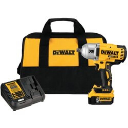 Factory Refurbished DeWalt 20V MAX* XR® HIGH TORQUE 1/2 in. cordless IMPACT WRENCH with DETENT PIN ANVIL KITDCF899M1