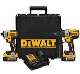 Factory Refurbished Dewalt 20V MAX* Cordless Brushless XR® Hammerdrill & Impact Driver Combo Kit (5.0AH) DCK299P2
