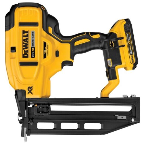 Factory Refurbished Dewalt 20V MAX* XR Cordless Straight Finish Nailer Kit (16 Gauge) DCN662D1