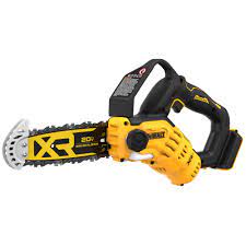 Factory refurbished DeWalt 20V MAX* 8 in Brushless Cordless Pruning Chainsaw (Tool Only)DCCS623B