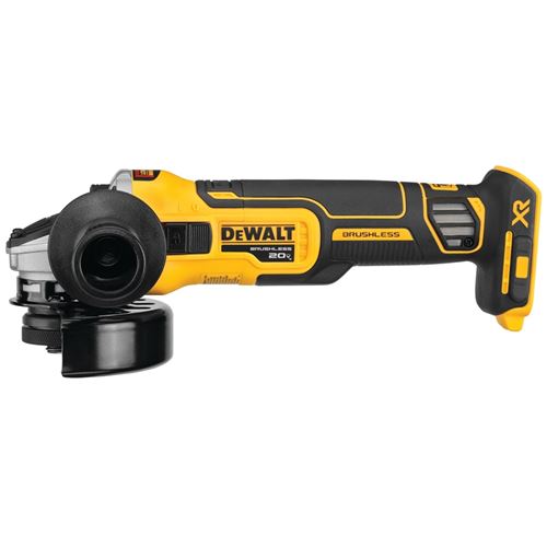 Factory Refurbished Dewalt 20V MAX* XR® 4.5 in. Slide Switch Small Angle Grinder with KICKBACK BREAK™ (Tool Only) DCG405B