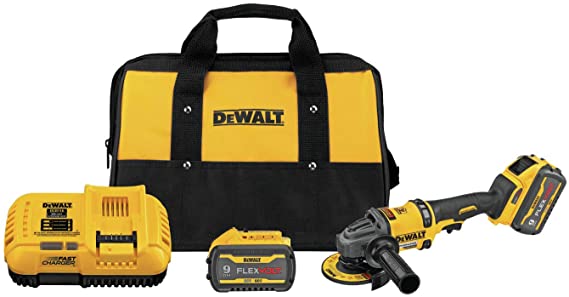 Factory Refurbished DeWalt FLEXVOLT® 60V MAX* Brushless 4-1/2 in. - 6 in. Cordless Grinder with Kickback Brake Kit DCG418X2