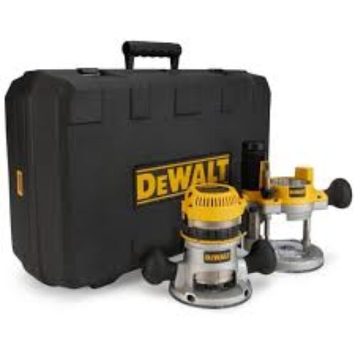 Factory Refurbished Dewalt 2-1/4 HP EVS Fixed Base / Plunge Router Combo Kit w/ Soft Start DW618PK